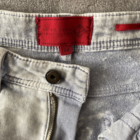 Point Zero men’s denim looking stretch fabric stonewashed shorts size 34 - Picture 4 of 7